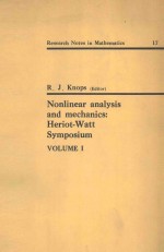 NONLINEA<em><em>R<</em>/em> ANALYSIS AND MECHANICS: HE<em><em>R<</em>/em>IOT-WATT SYMPOSIUM VOLUME I