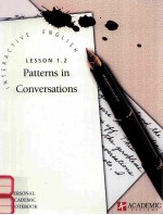 <em>INTERACTIVE</em> ENGLISH LESSON 1.2 PATTERNS IN CONVERSATIONS