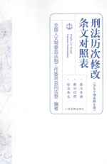 <em>刑法</em>历次修改条文对照表  <em>刑法</em>历次修改条文对照表