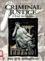 CRIMINAL JUSTICE A <em>BRIEF</em> <em>INTRODUCTION</em> THIRD EDITION