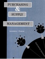 PURCHASING AND SUPPLY <em>MANAGEMENT</em> ELEVENTH EDITION