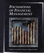 <em>F</em>OUNDATIONS O<em>F</em> <em>F</em>INANCIAL MANAGEMENT