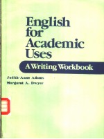 <em>E</em>nglish for Acad<em>e</em>mic Us<em>e</em>s:A Writing Workbook