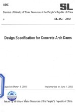 DESIGN SPECIFICATION <em>FOR</em> CONCRETE ARCH DAMS
