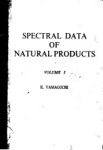 SPECTRAL DATA <em>OF</em> NATURAL PRODUCTS <em>VOLUME</em> I