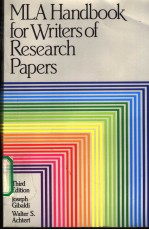 MLA Handbook for <em>Writer</em>s of research papers