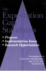 <em>THE</em> EXPECTATION GAP <em>S</em>TANDARD<em>S</em>