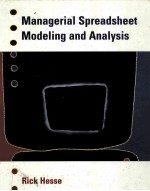 MANAGE<em>R</em>IAL SP<em>R</em>EADSHEET MODELING AND ANALYSIS