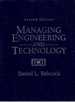 MANAGING ENGINEERING AND TECHNO<em>LO</em>GY SECOND EDITION