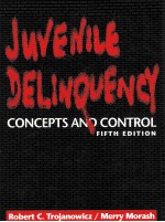JUVENILE DELINQUENCY CONCEPTS AND CONTROL <em>FIFTH</em> <em>EDITION</em>