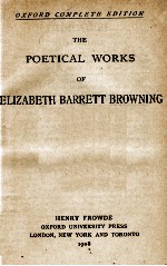 <em>THE</em> <em>POETICAL</em> <em>WORKS</em> ELIZABETH BARRETT BROWNING