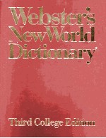 Webster's New <em>World</em> Dictionary Third College <em>Edition</em>