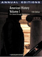 <em>A</em>MER<em>I</em>C<em>A</em>N <em>H<em>I</em>STORY</em> <em>VOLUME</em> <em>I</em> 15TH ED<em>I</em>T<em>I</em>ON