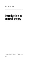 <em>Introduction</em> to control theory