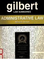 GILBERT <em>L<em>A</em>W</em> SUMM<em>A</em>RIES <em><em>A</em>DM<em>IN</em>ISTR<em>A</em>TIVE</em> <em>L<em>A</em>W</em> TWELFTH <em>EDITION</em>