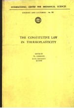 <em>TH</em>E CONSTITUTIVE LAW IN <em>TH</em>ERMOPLASTICITY
