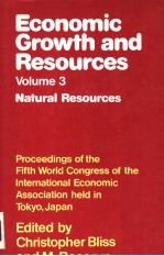 <em>ECONOMIC</em> GROWTH AND RESOURCES VOLUME 3