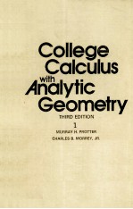 COLLEGE CALCULUS <em>WITH</em> ANALYTIC GEOMETRY <em>THIRD</em> <em>EDITION</em> VOL.1