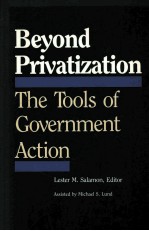 BEYOND PRIVATIZATION:THE TOOLS <em>OF</em> GOVERNMENT ACTION