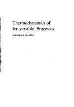 <em>Thermodynamics</em> of Irreversible Processes
