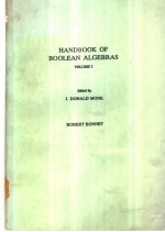 HANDBOOK <em>OF</em> BOOLEAN ALGEBRAS <em>VOLUME</em> 3
