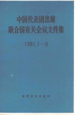 中国代表团出席联合国有关会议文件集  1981.1-6