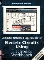 COMPUTER SIMULATED EXPERIMENTS <em>FOR</em> ELECTRIC CIRCUITS USING <em>ELECTRONICS</em> WORKBENCH
