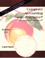 COMPUTER ACCOUNTING WITH PEACHTREE <em>FOR</em> <em>MICROSOFT</em> <em>WINDOWS</em> RELEASE <em>5.0</em> THIRD EDITION