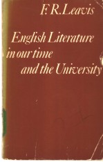 English Literature in our time and the <em>University</em>
