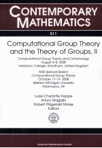 CONTEMPORARY MATHEMATICS 511 <em>Computational</em> Group Theory and the Theory <em>of</em> Groups II