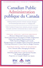 C<em>AN</em>ADI<em>AN</em> <em>PUBLIC</em> ADM<em>IN</em>ISTRATION PUBLIQUE DU C<em>AN</em>ADA 2013 VOL.56 NO.4