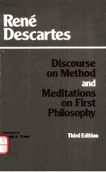 DISCOURSE ON METHOD AND MEDITATIONS ON FIRST PHILOSOPHY THIRD <em>EDITION</em>