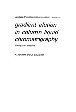 gradient elution <em>in</em> column liquid chromatography  <em>theory</em> and practice