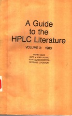 <em>A</em> <em>Guide</em> <em>to</em> <em>the</em> HPLC Liter<em>a</em>ture