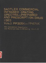 SADTLER COMMERCIAL INFRARED GRATING SPECTRA-PREPARED <em>AND</em> PRESCRIPTION DRUGS VOLUME  3
