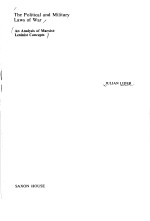 The Political and Military Laws <em>of</em> War An <em>Analysis</em> <em>of</em> Marxist Leninist Concepts