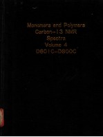 Monomers <em>and</em> Polymers <em>Carbon</em>-13 NMR Spectra Volume 4