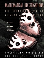 MATHEMATICAL INVESTIGATIONS:AN INTRODUCTION <em>TO</em> ALGEBRAIC <em>THINKING</em>