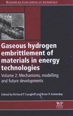 gaseous hydrogen embrittlement <em>of</em> materials <em>in</em> energy technologies <em>volume</em> 2