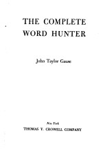 <em>THE</em> COMPLETE WORD HUNTER