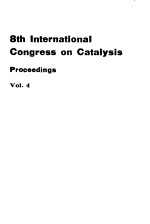 8th Internati<em>on</em>al C<em>on</em>gress <em>on</em> Catalysis Volume Ⅳ