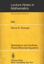 LECTURE NOTES IN MATHEMATICS 684 DISTRIBUTIONS <em>AND</em> NONLINEAR <em>PARTIAL</em> <em>DIFFERENTIAL</em> <em>EQUATION</em>S