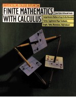 HARPERCOLLINS COLLEGE OUTLINE FINITE MATHEMATICS <em>WITH</em> CALCULUS
