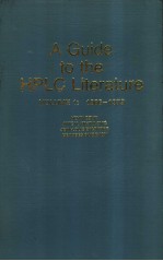 <em>A</em> <em>Guide</em> <em>to</em> <em>the</em> HPLC Liter<em>a</em>ture  VOLUME  1:1966-1979