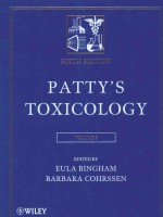 PATTY'S TOXICOLO<em>G</em>Y SIXTH EDITION VOLUME 5