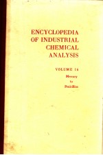 ENCYCLOPEDIA <em>OF</em> <em>IN</em>DUSTRIAL CHEMICAL ANALYSIS <em>VOLUME</em> 1<em>6</em>