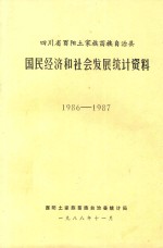 四川省酉阳土家族苗族自治县  民国经济和社会发展<em>统计</em>资料  1986-1987