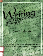 WRITING LITER<em>A</em>TURE REVIEWS:<em>A</em> GUIDE <em>FOR</em> <em>STUDENTS</em> OF THE SOCI<em>A</em>L <em>A</em>ND BEH<em>A</em>VIOR<em>A</em>L SCIENCES