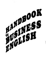 <em>HANDBOOK</em> <em>OF</em> BUSINESS <em>ENGLISH</em>