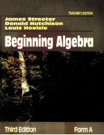 TEACHER'S <em>EDITION</em> FOR BEGINNING ALGEBRA